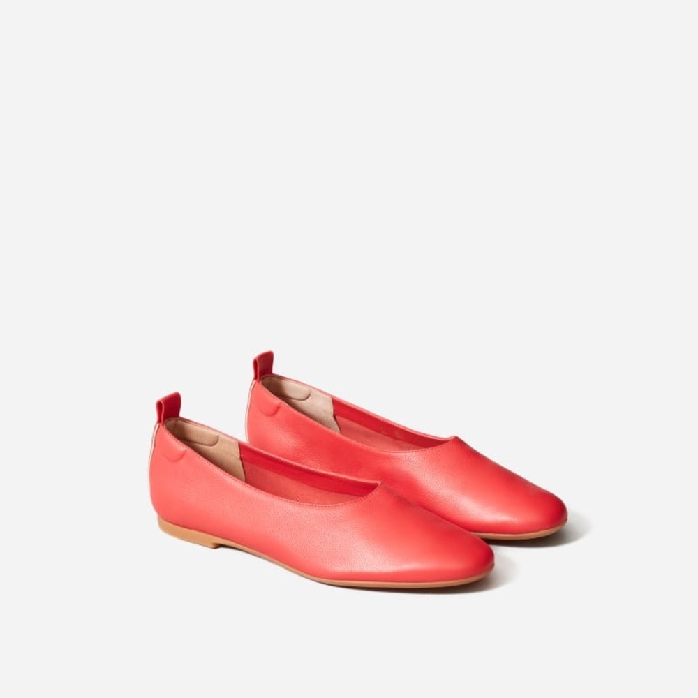 Everlane Day Glove Flats Red 5.5